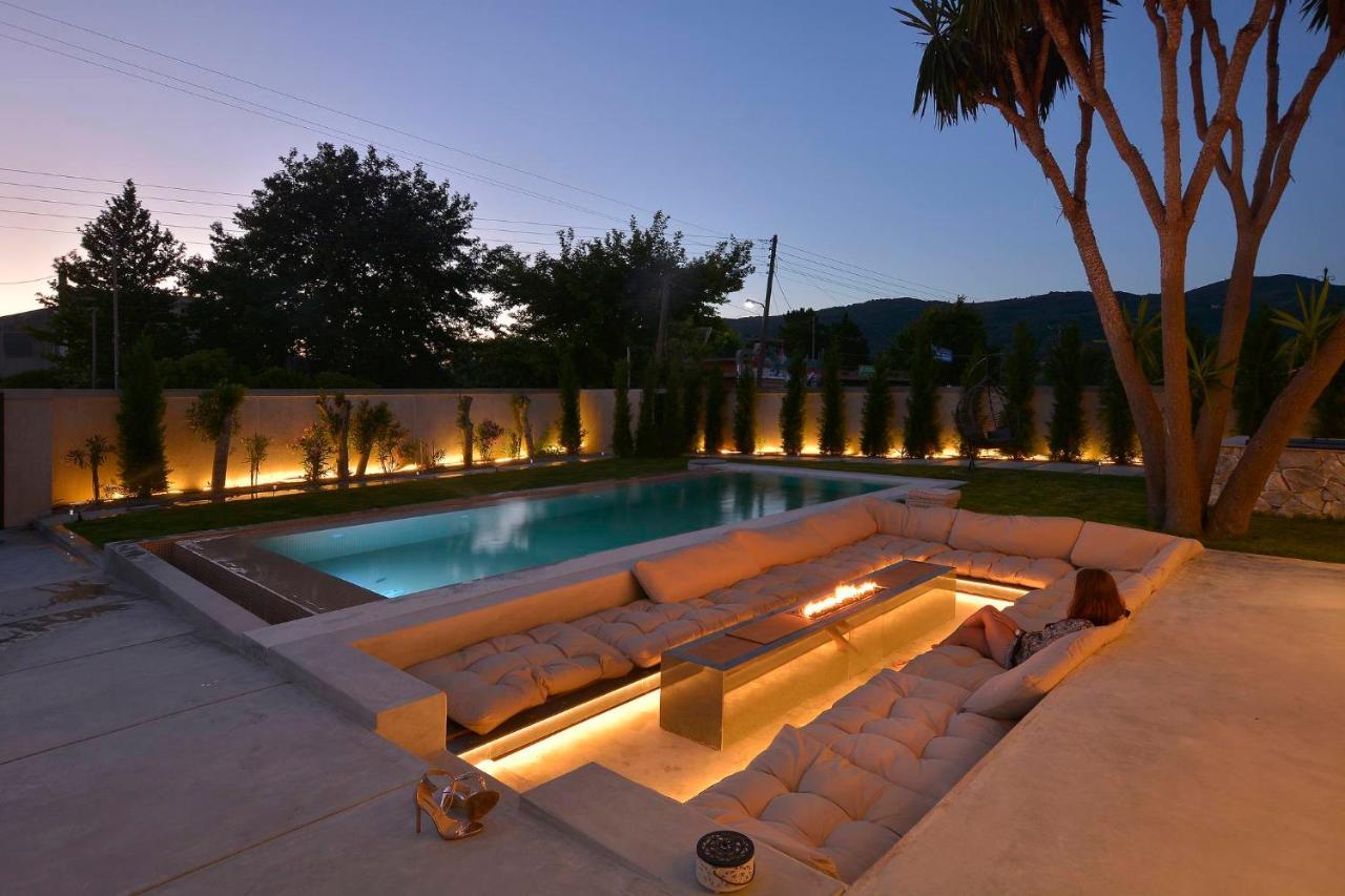 Villa Flamingo - 4 Bedrooms - Private Pool - Next To Renowned Issos Beach & Lake Korission Línia Extérieur photo